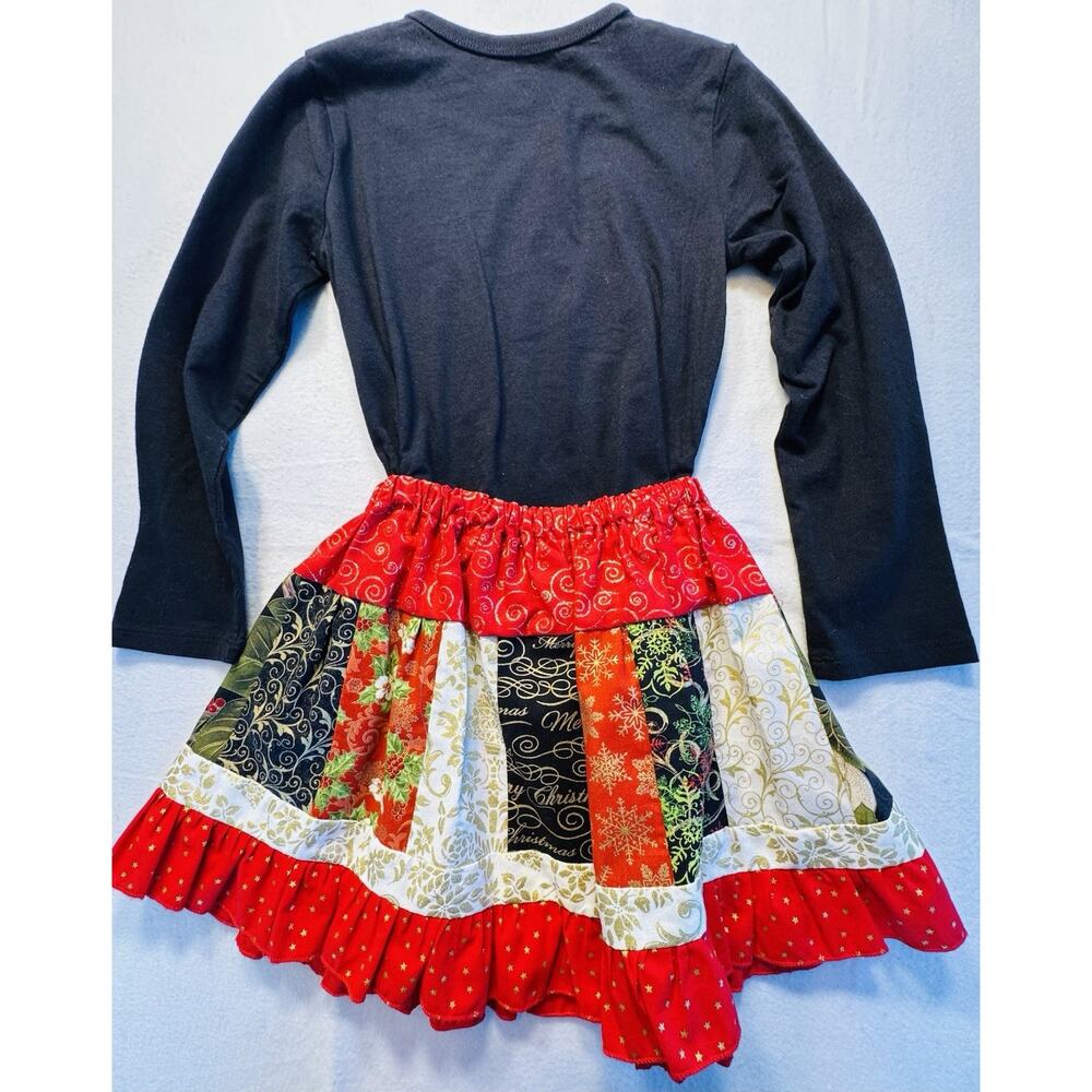 Handmade Holiday Skirt, Shirt The Children’s Place With Handmade Holiday Deco 5T - Picture 2 of 7